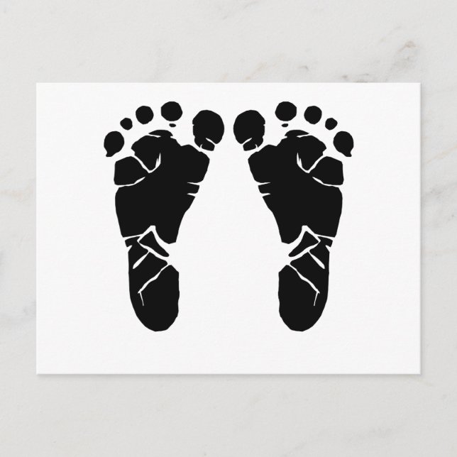 Carte Postale Pieds bébé (Devant)