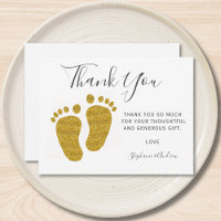 Pieds bébé Baby shower  Jaune Parties scintillant 