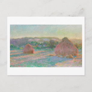 CARTE POSTALE "PIEDS DE BLÉ" 1890-91 CLAUDE MONET