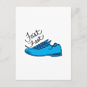 Carte Postale Pieds rapides