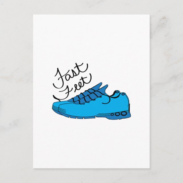 Carte Postale Pieds rapides (Devant)