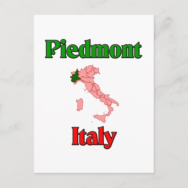 Carte Postale Piémont Italie (Devant)
