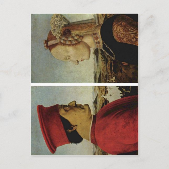 Carte Postale Piero della Francesca Battista Sforza Federico da (Devant)