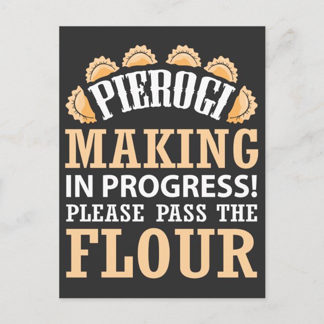 Carte Postale Pierogi Maker poli Foie Pologne Alimentation (Devant)