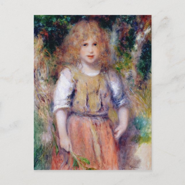 Carte Postale Pierre A Renoir | Fille tzigane (Devant)