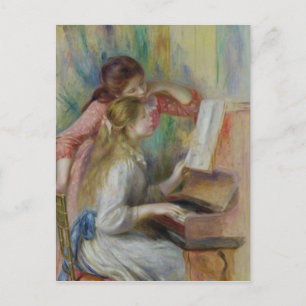 Carte Postale Pierre A Renoir   Jeunes filles au piano