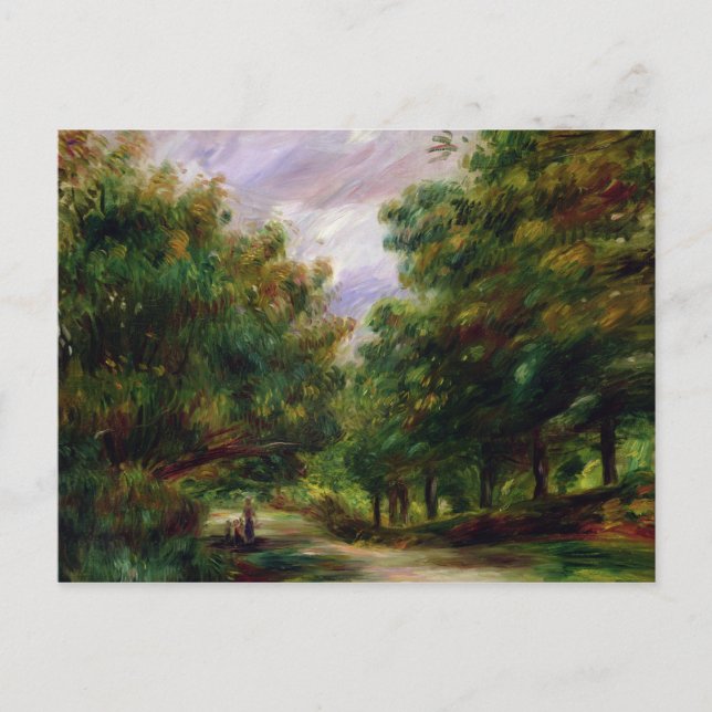 Carte Postale Pierre A Renoir | La Route près de Cagnes (Devant)