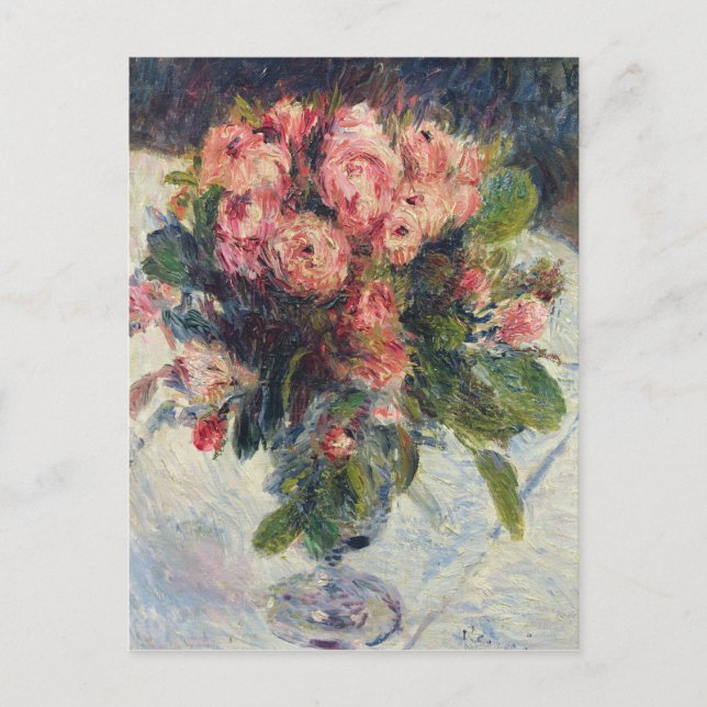 Carte Postale Pierre A Renoir | Moss-Roses (Devant)