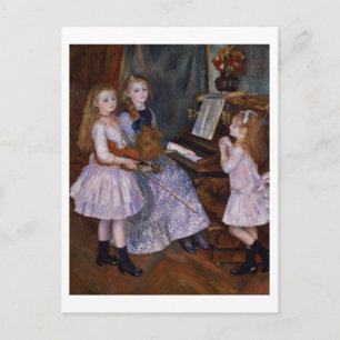 Carte Postale Pierre A Renoir The Daughters of Catulle Mendes