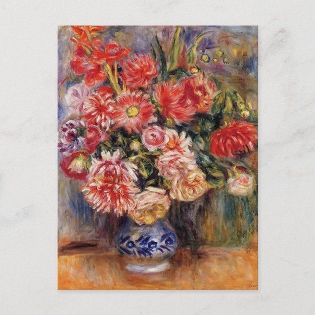 Carte Postale Pierre-Auguste Renoir-Bouquet (Devant)