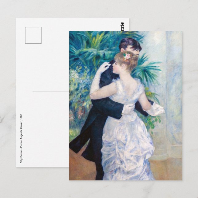 Carte Postale Pierre-Auguste Renoir - Danse urbaine (Devant / Derrière)