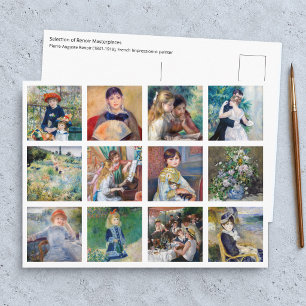 Carte Postale Pierre-Auguste Renoir - Grille de chefs-d'œuvre en