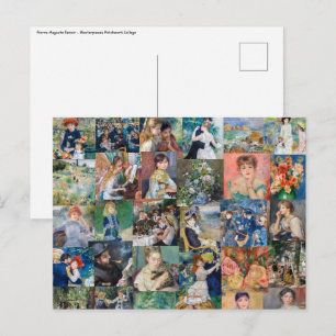 Carte Postale Pierre-Auguste Renoir - Patchwork de chefs-d'œuvre