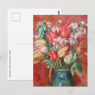 Carte Postale Pierre-Auguste Renoir - Tulip Bouquet