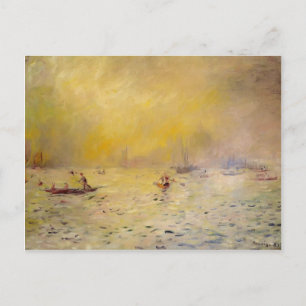 Carte Postale Pierre-Auguste Renoir - Vue sur Venise, brouillard