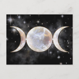 Carte Postale Pierre de la lune triple de lune