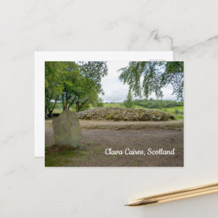 Carte Postale Pierre levée aux Clava Cairns, Écosse