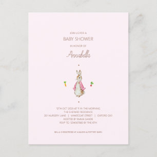 Carte Postale Pierre rose simple, lapin