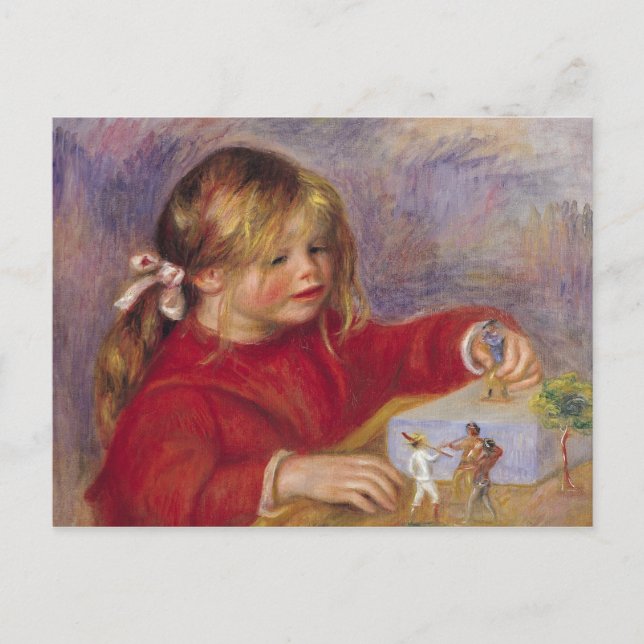 Carte Postale Pierre un Renoir | Claude Renoir au jeu (Devant)