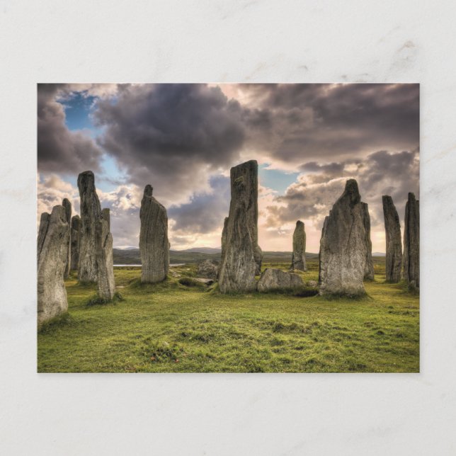 Carte Postale Pierres levées de Callanish (Devant)