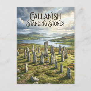 Carte Postale Pierres levées de Callanish Écosse