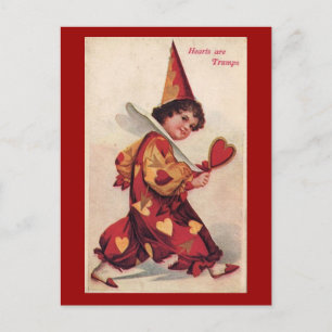 Carte postale Pierrot Valentine vintage