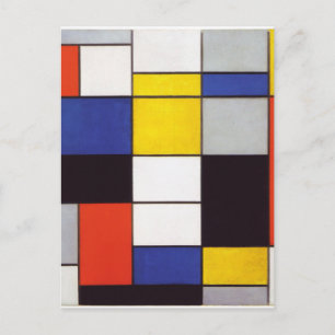 Carte Postale PIET MONDRIAAN - Composition A 1923
