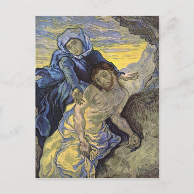 Carte Postale Pietà (après Delacroix), Van Gogh Fine Art (Devant)