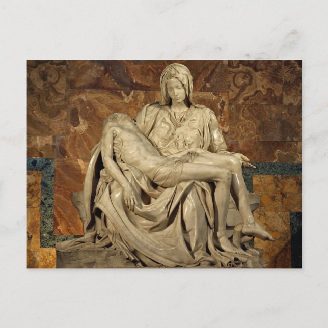 Carte Postale Pieta de Michelangelo (Devant)