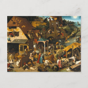 Carte Postale Pieter Bruegel l'Ancien- Proverbes Néerlandais