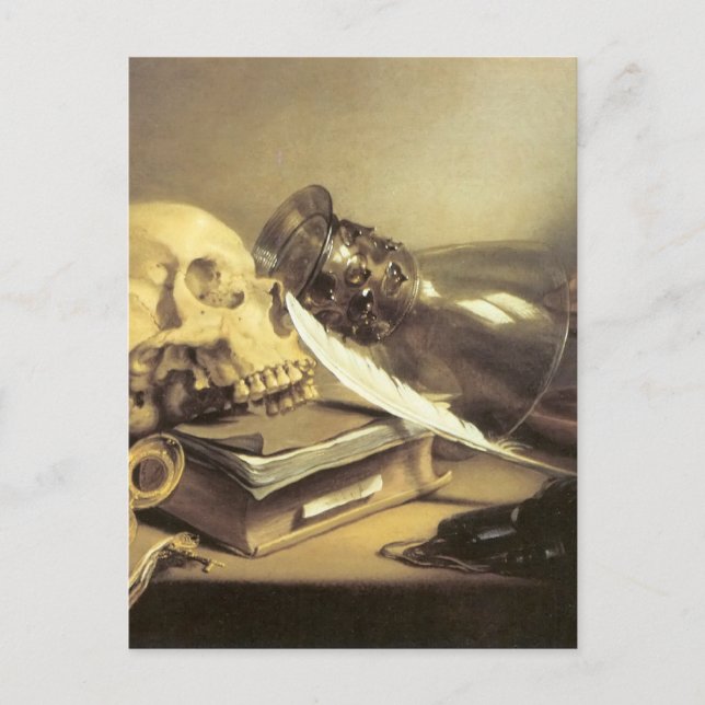 Carte Postale Pieter Claesz Vanitas Vie morte (Devant)