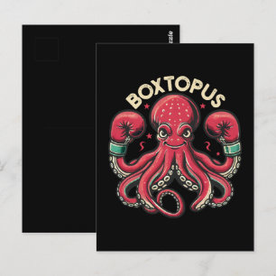 Carte Postale Pieuvre Boxeuse - Boxtopus