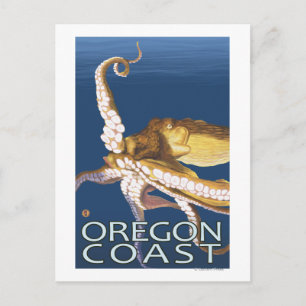 Carte Postale Pieuvre de la côte de l'Oregon