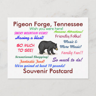 Carte Postale Pigeon Forge, Tennessee