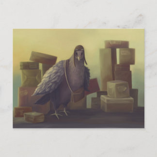 Carte Postale Pigeon messager