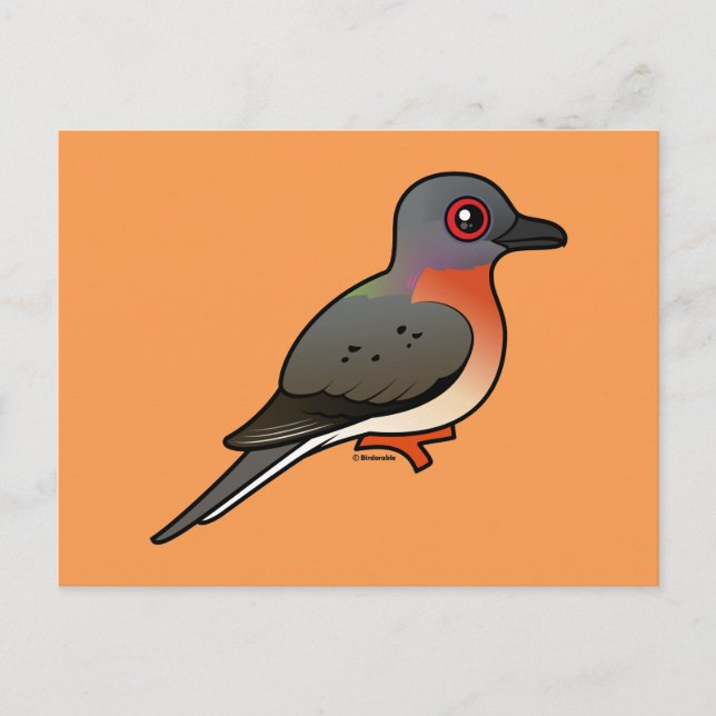 Carte Postale Pigeon voyageur Birdorable (Devant)