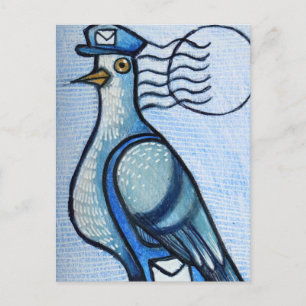 Carte Postale Pigeon Voyageur Humour Postal