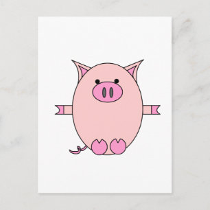 Carte postale Piggy Power