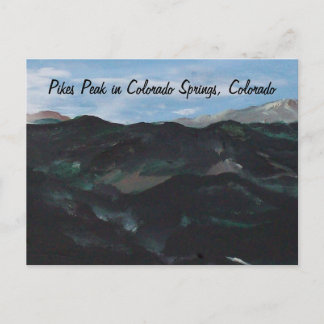 Carte Postale Pikes Peak à Colorado Springs, Colorado