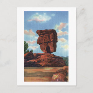 Carte Postale Pikes Peak, Colorado - Roche équilibrée