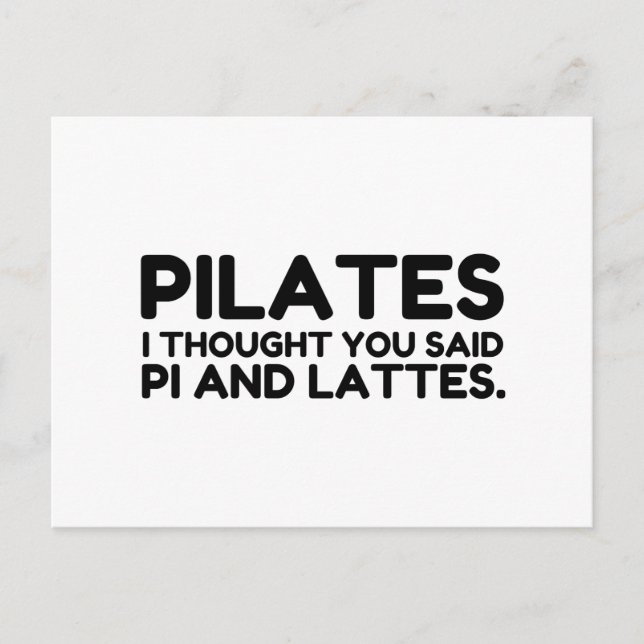 CARTE POSTALE PILATES PI ET LATTES (Devant)