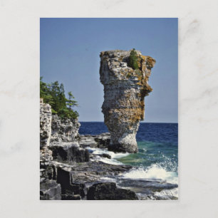 Carte Postale Pile de mer, île Flowerpot, péninsule Bruce, Ontar