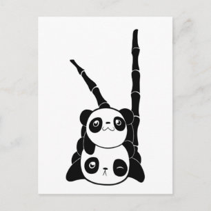 Carte Postale Pile de Pandas Card