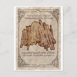 Carte postale Pile of Sticks contre nature