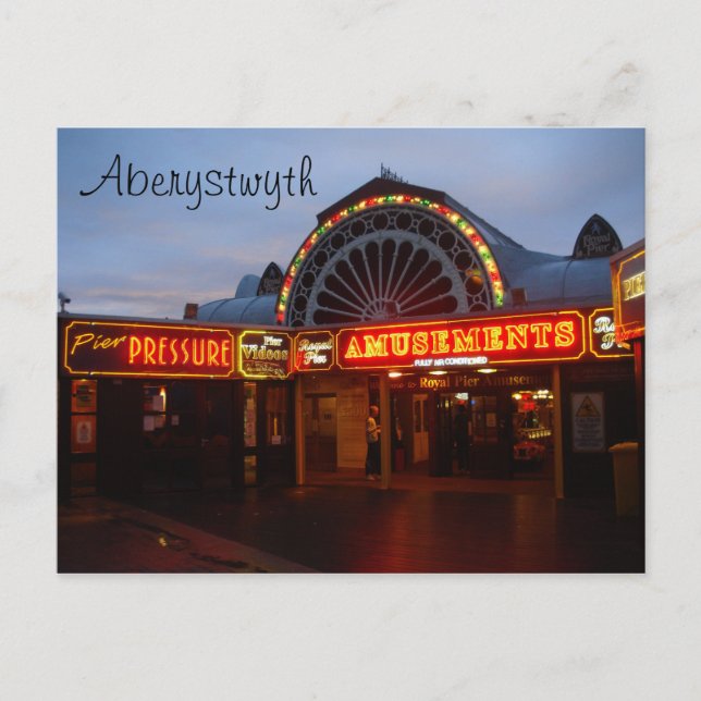 Carte Postale Pilier d'Aberystwyth (Devant)