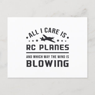 Carte Postale Pilote d'aéronef de plan RC Tout ce dont je m'occu