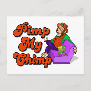 Carte Postale Pimp My Chimp