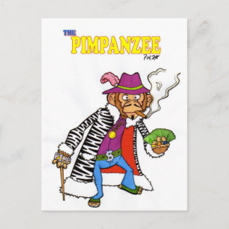 Carte Postale Pimpanzé grand
