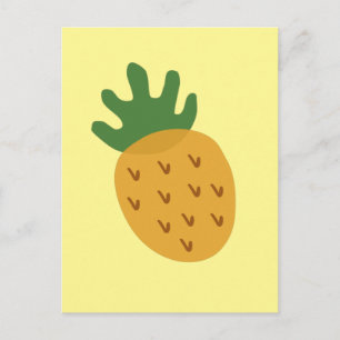 Carte Postale Pineapple de FIV   Infécondité jaune mignon modern
