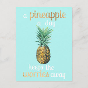 Carte Postale Pineapple Life Quote